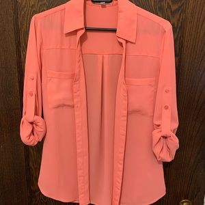 Express pink blouse